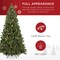 Best Choice Products Pre-Lit Pre-Decorated Holiday Christmas Pine Tree w/ Lights, Base - Green